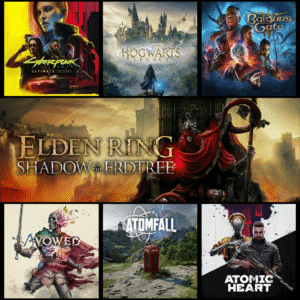 Combo 7 games Elden Ring Shadow of the Erdtree + Cyberpunk 2077 + Hogwarts Legacy + Atomfall + Avowed + Atomic Heart + Baldur's Gate 3 - Steam Offline