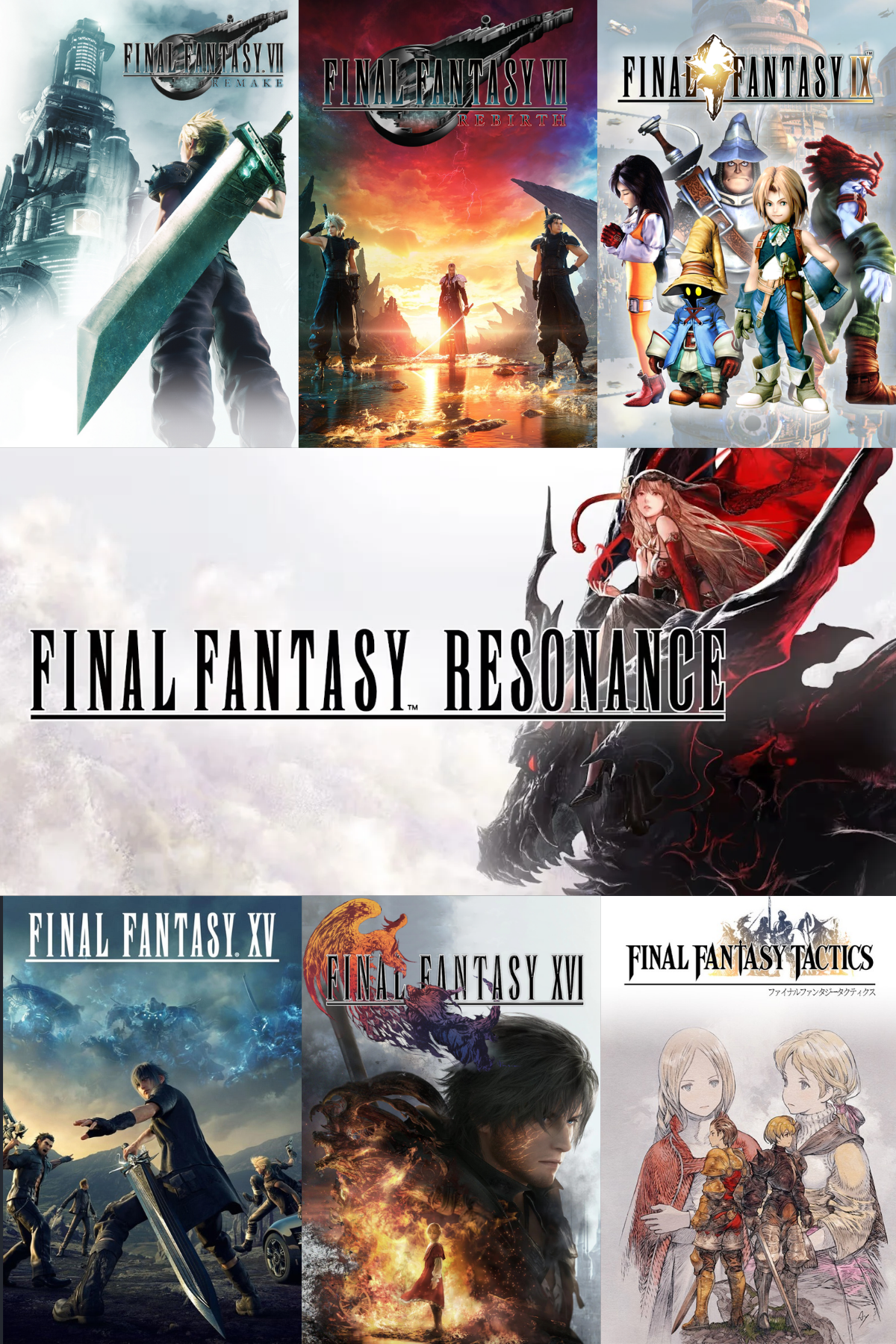 Combo 7 games Final Fantasy Resonance + VII Remake, Rebirth, IX, XV, XVI, Tactics - DuyQuangGameStore Combo 7 games Final Fantasy Resonance + VII Remake, VII Rebirth, IX, XV, XVI, Tactics - Steam Offline - Ảnh 1